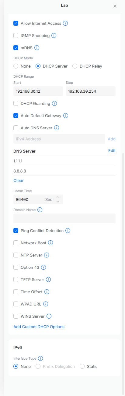 VLAN Configuration Extended
