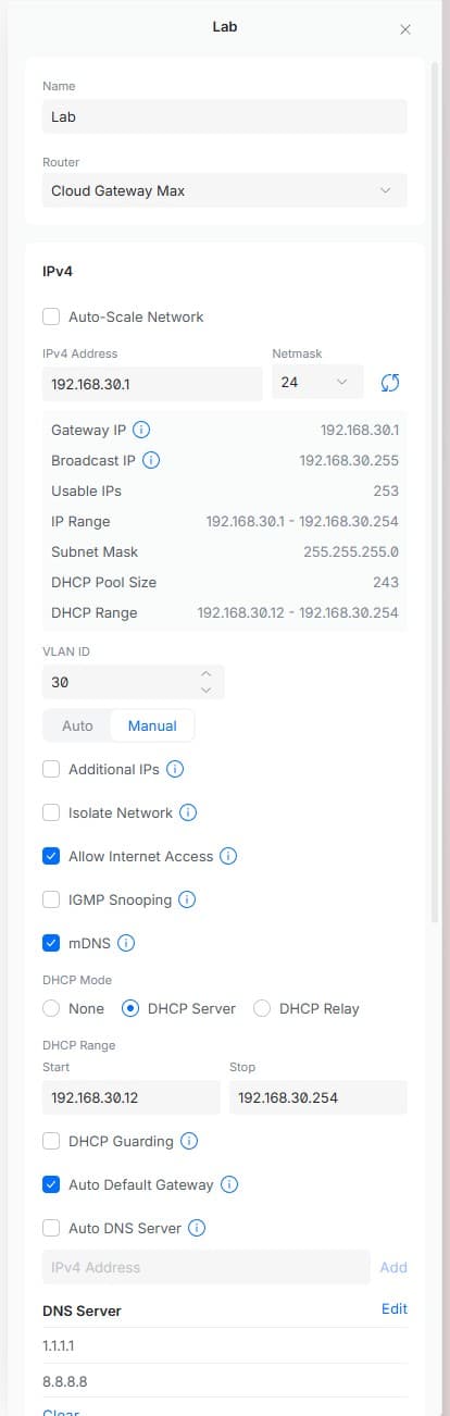 VLAN Configuration